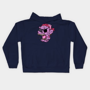 Zombie Pirate Face Kids Hoodie